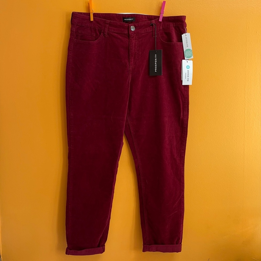 Prosperity Sheila Boyfriend Corduroy Pants